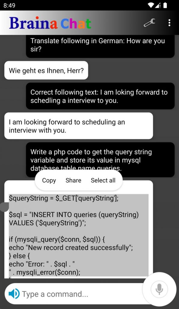 AI grammar correction and coding