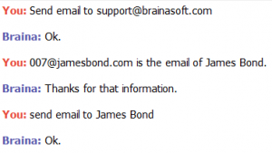 Send Email - Braina